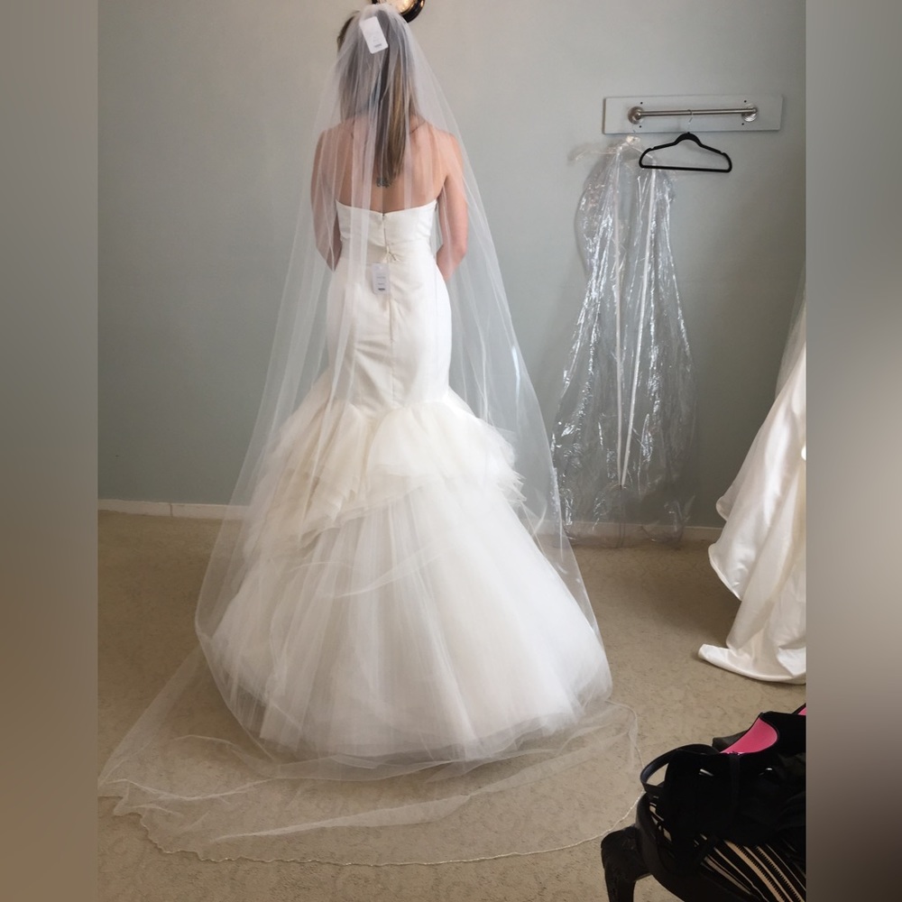 Long Veil w rhinestone trim